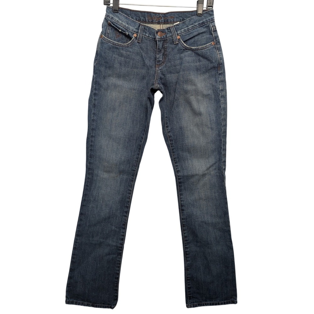 Y2K Cruel Girl Relaxed Jeans Women 03 XLong Blue Bootcut Western Denim